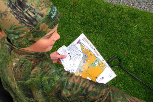 School child orienteering