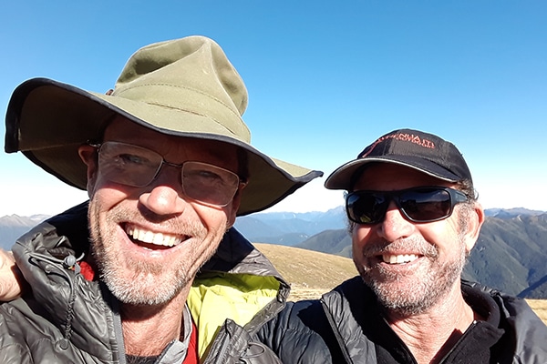 tramping on a holiday programme in Kahurangi National Park