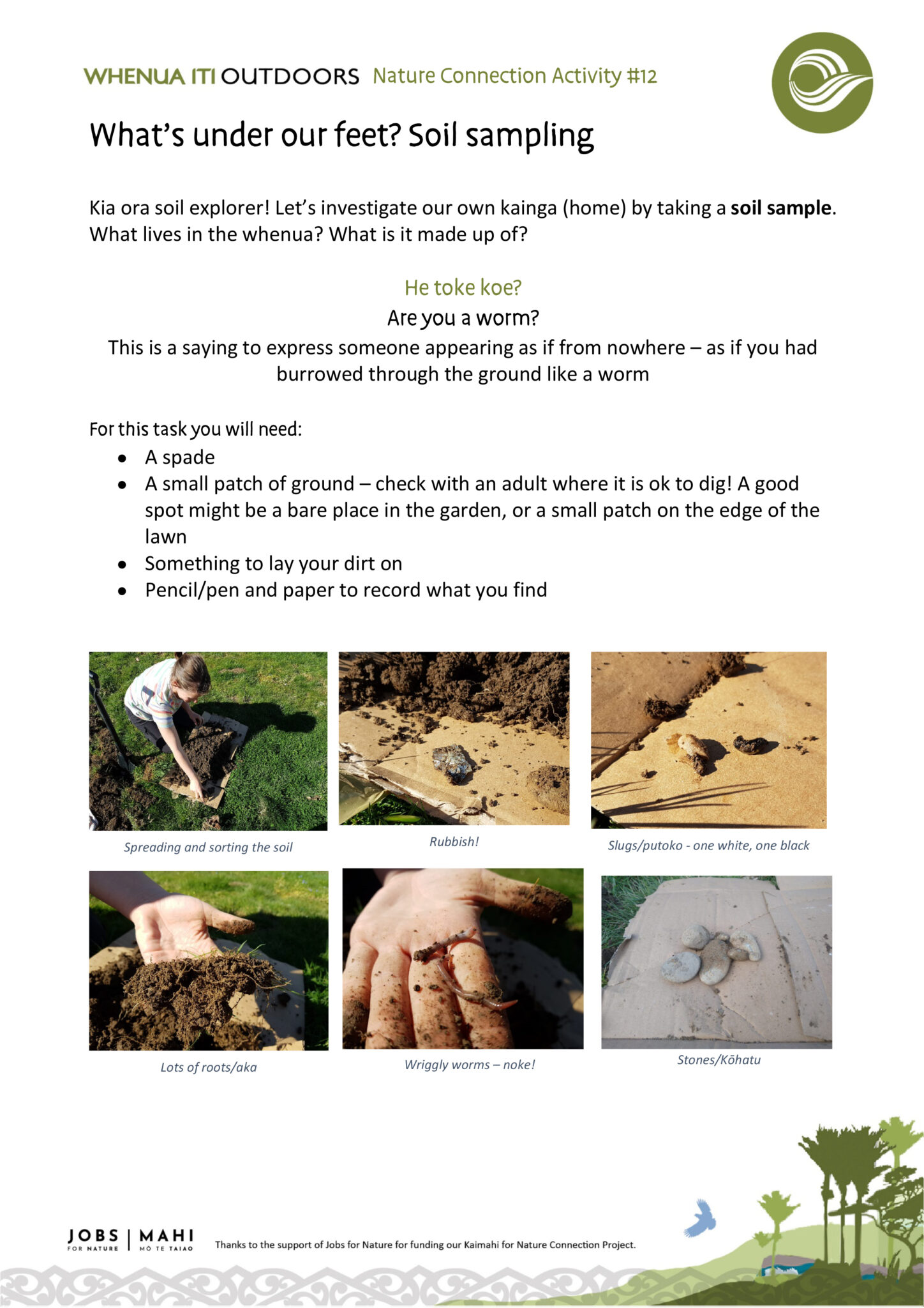 WIO Activity #12 Soil Sample