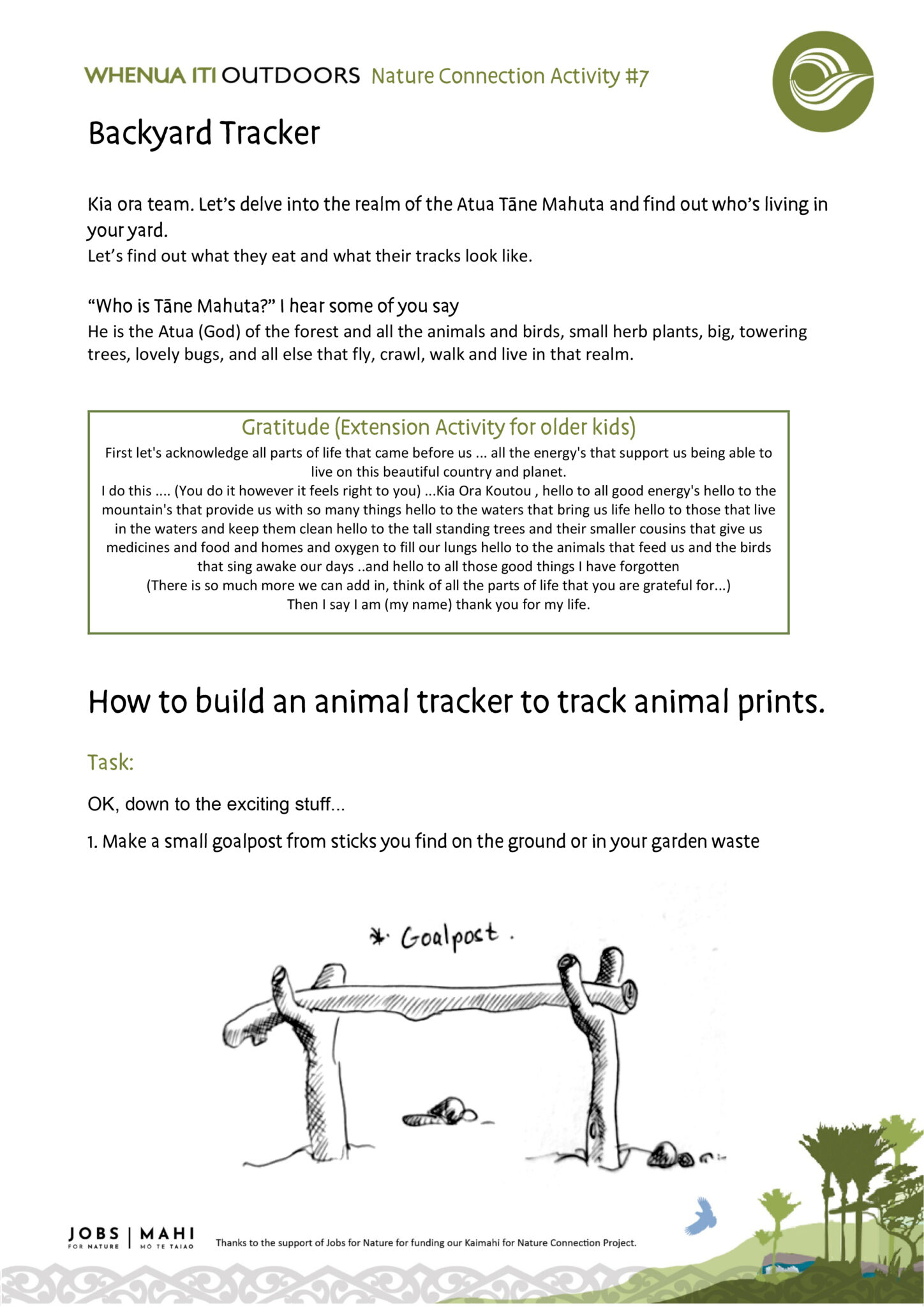 WIO Activity #7 Backyard Tracker