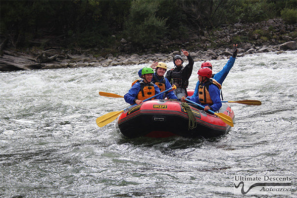 Ignite students rafting